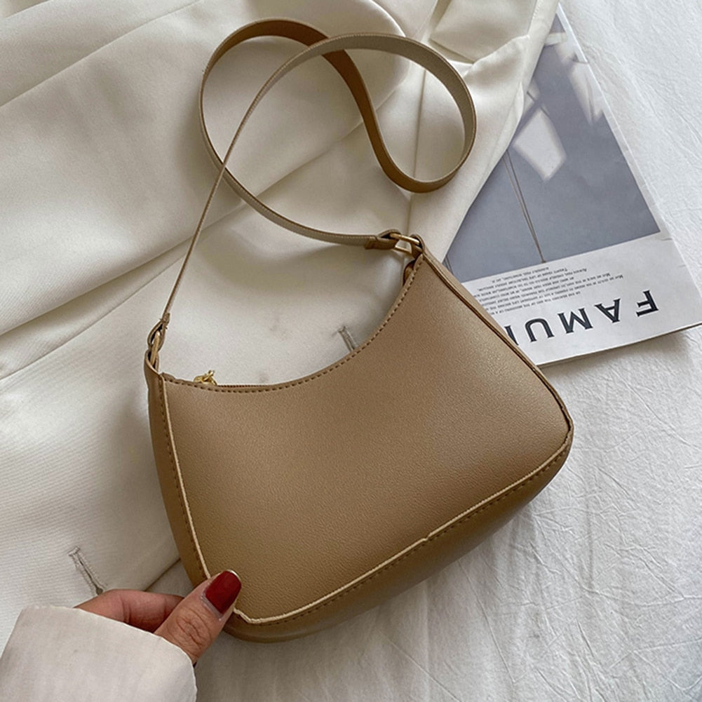 Bolsa Feminina Retrô De Couro